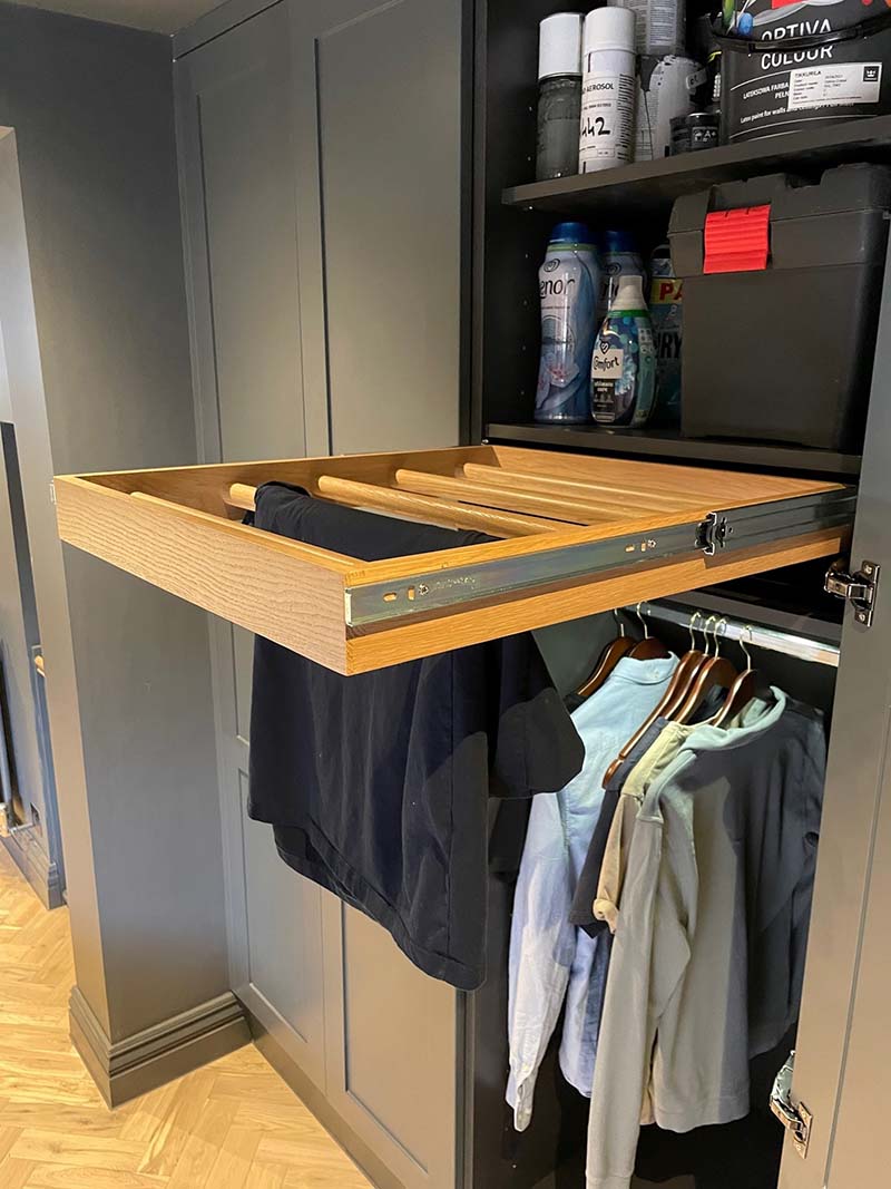 image of wardrobe storage solution in bedroom dressing room