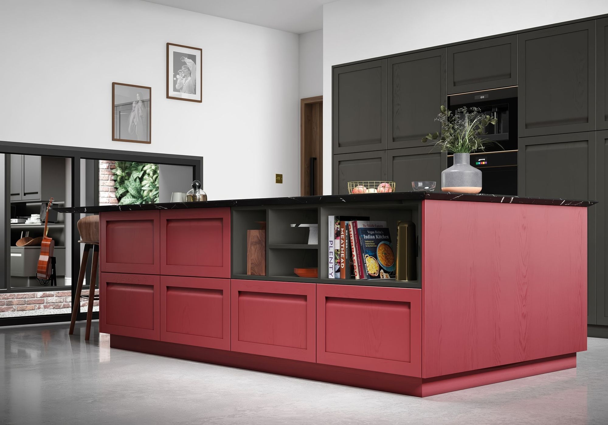 Graphite Chicory Red 