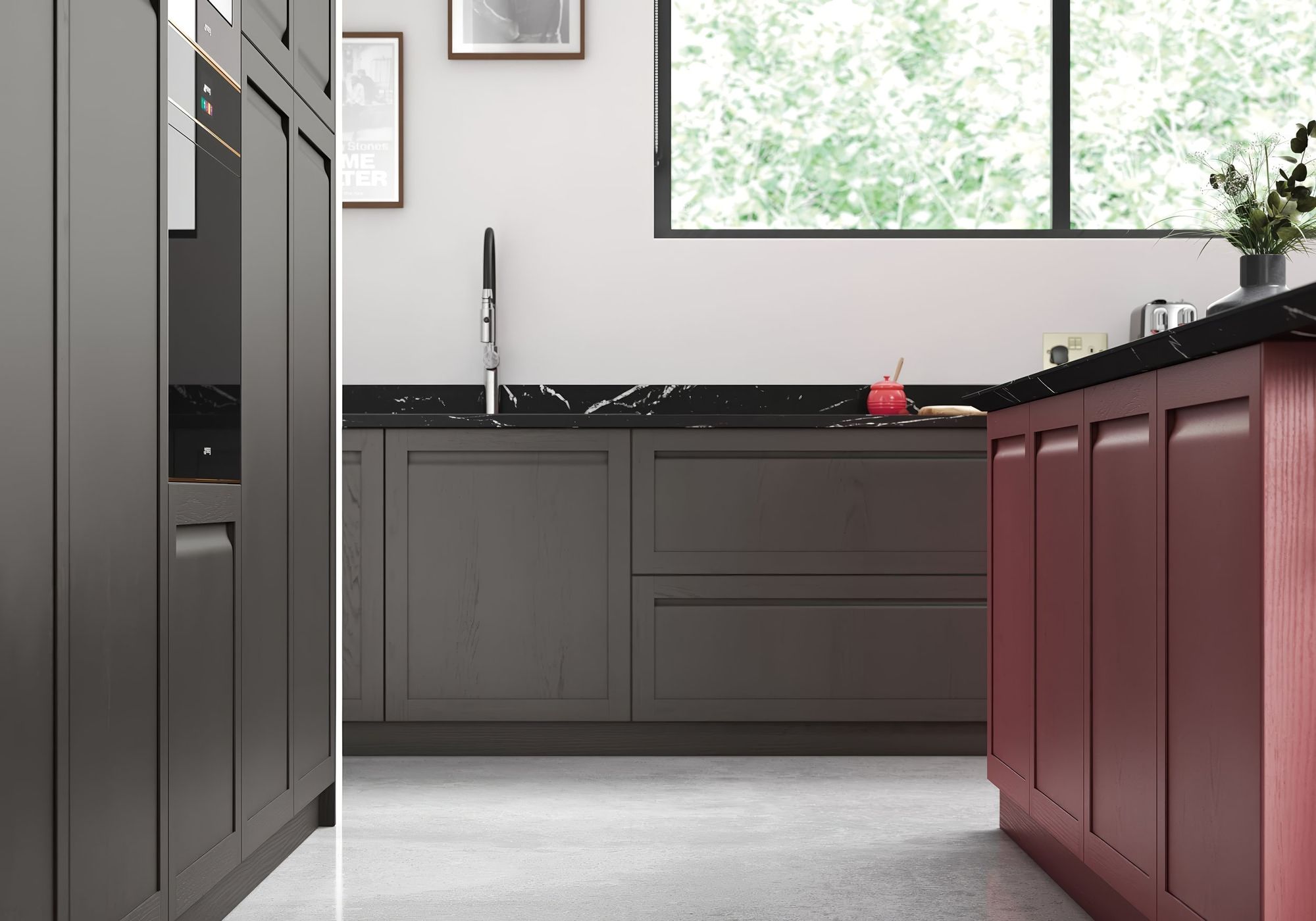 Graphite Chicory Red 