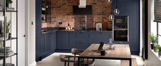 blue kitchen supplier bedfordshire