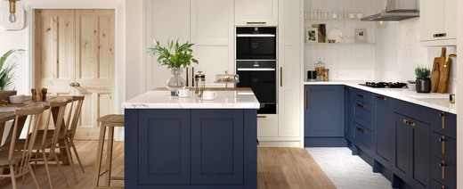 blue kitchen designs